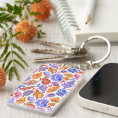 Porte-clés Bright tropical seashell, main-drawn (Devant droit)