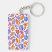 Porte-clés Bright tropical seashell, main-drawn (Dos)