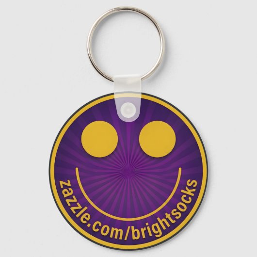 Porte-clés Brightsocks Purpleface Logo (Recto)