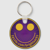 Porte-clés Brightsocks Purpleface Logo (Verso)