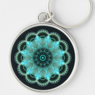 Porte-clés Brilliant star fractal mandala