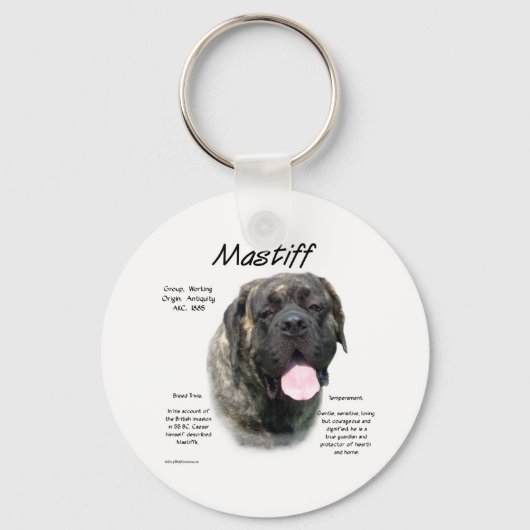 Porte-clés Brindle Mastiff (Recto)