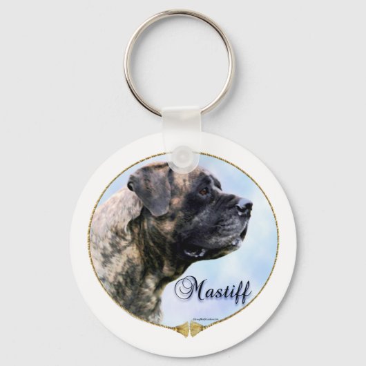 Porte-clés Brindle Mastiff Porte - clé Portrait (Recto)