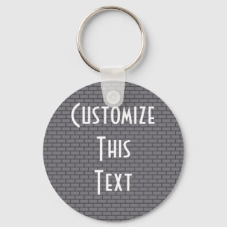 Porte-clés Brique Rétro 8 Bits, Gris
