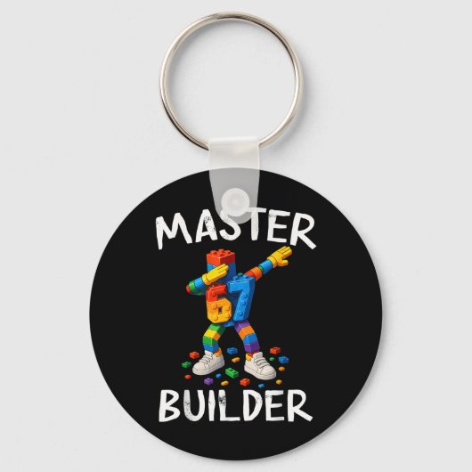 Porte-clés Briques de construction Master Builder Dabbing 67 (Recto)