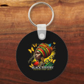 Porte-clés Briser chaque chaîne Noir Histoire Mois Femmes Bla (Recto)