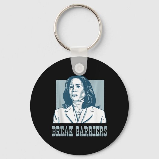 Porte-clés Briser Les Obstacles Kamala Harris Pour L'Élection (Recto)