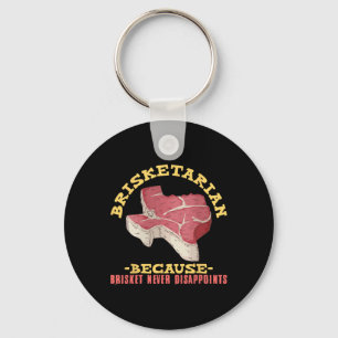 Porte-clés Brisketarian Funny Texas Bbq Meat Lover
