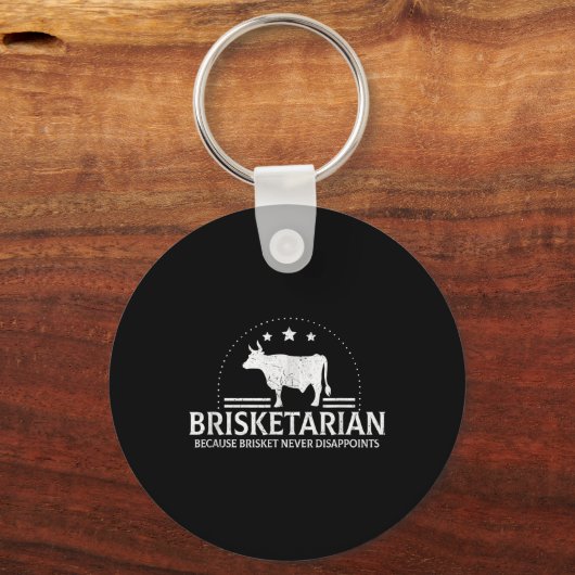 Porte-clés Brisketarian Parce Que Brisket Ne Déçoit Jamais Bb (Recto)