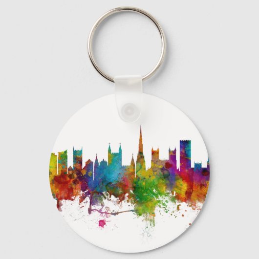 Porte-clés Bristol England Skyline (Recto)