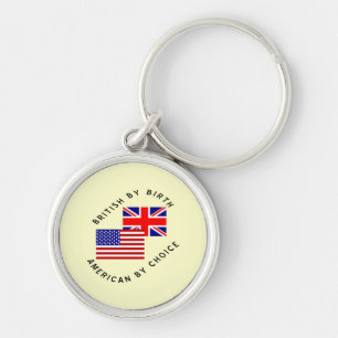 Porte-clés Britannique de naissance, Américain par choix, Tex