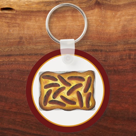 Porte-clés Britanniques Anglais crapaud de nourriture dans le (Verso)