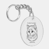 Porte-clés British Shorthair (Devant gauche)