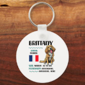 Porte-clés Brittany Origin Funny Brittany Dog Lover  (Recto)
