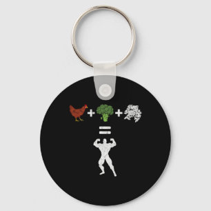 Porte-clés Brocoli de poulet Rice Bodybuilding Régime aliment