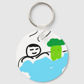 Porte-clés Brocoli mou dans les sources chaudes