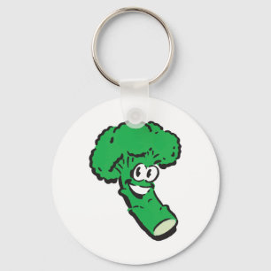 Porte-clés brocoli souriant