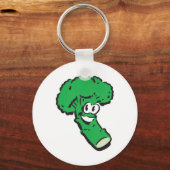 Porte-clés brocoli souriant heureux (Recto)