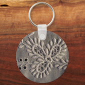 Porte-clés Broderie de dentelle antique Ayrshire (Recto)