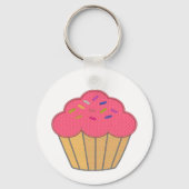 Porte-clés Broderie Faux Cupcake fraise Imprimer (Verso)
