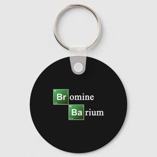 Porte-clés Bromine And Barium Periodic Table Chemistry Elemen (Recto)