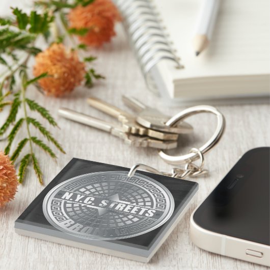 Porte-clés Bronx de couverture de trou (Devant Droit)