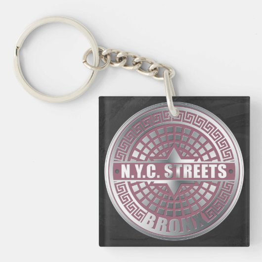 Porte-clés Bronx de couverture de trou (Devant)