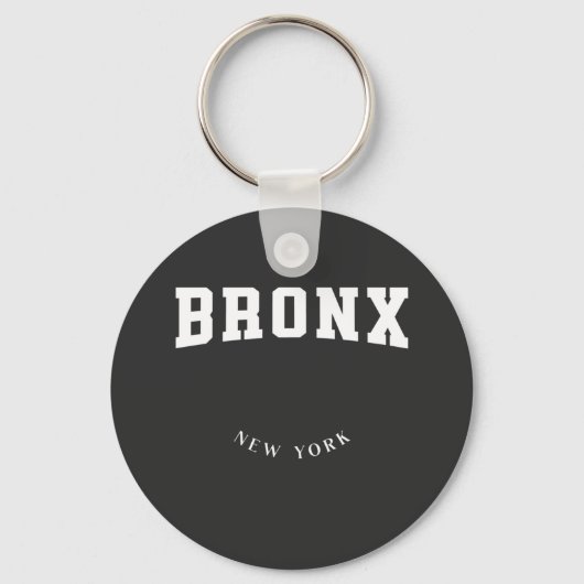 Porte-clés Bronx New York White (Recto)