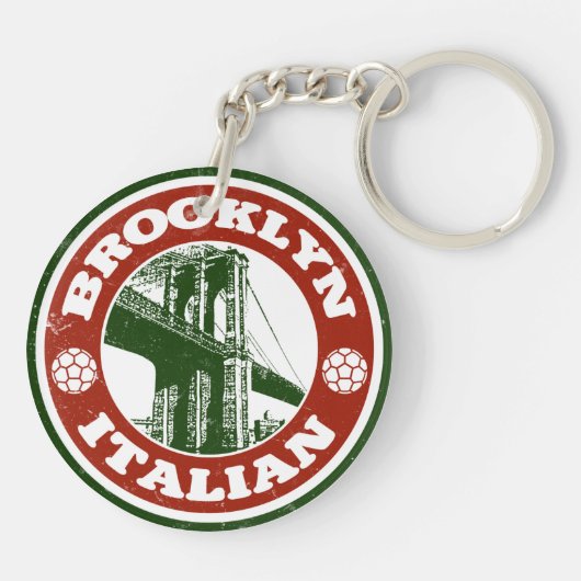 Porte-clés Brooklyn Italien Américain (Dos)