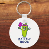 Porte-clés Bros De Pickle Ballin - Cadeaux Amis, Frères Ou (Recto)
