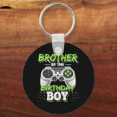 Porte-clés Brother Of The Birthday Boy Matching Video Game Bi (Recto)