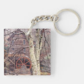 Porte-clés Brouillard matinal et roue d'eau (Dos)