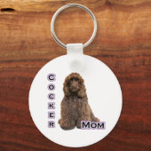 Porte-clés Brown Cocker Spaniel Mom 4 - Porte - clé (Recto)