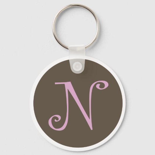 Porte-clés Brown et Porte - clé rose "N" (Recto)