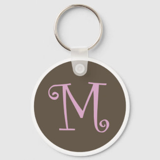 Porte-clés Brown et Porte - clé rose simple "M"