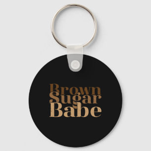Porte-clés Brown Fun Sugar Babe Fier Histoire des Noirs Femme