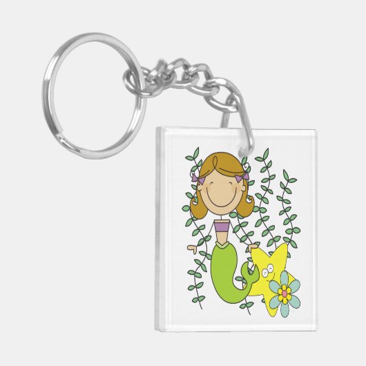 Porte-clés Brown Haired Mermaid (Devant gauche)