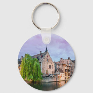 Porte-clés Bruges old town and Belfry tower