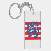 Porte-clés Bruges ville Drapeau Belgique (Devant gauche)