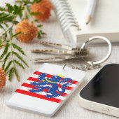 Porte-clés Bruges ville Drapeau Belgique (Devant droit)