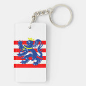 Porte-clés Bruges ville Drapeau Belgique (Dos)