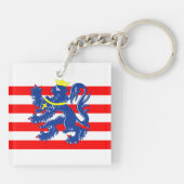 Porte-clés Bruges ville Drapeau Belgique (Dos)