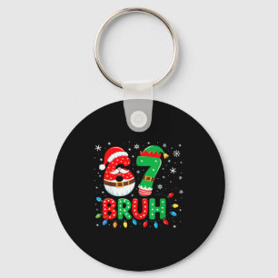 Porte-clés Bruh 67 Six Seven 6 7 Mème de Noël