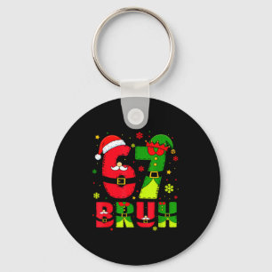 Porte-clés Bruh 67 Six Seven 6 7 Mème de Noël Drôle Garçon Fi