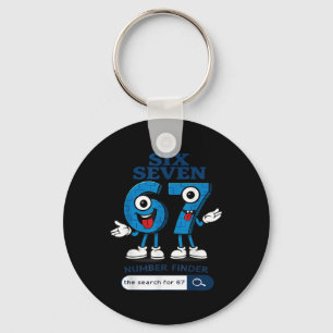Porte-clés Bruh 67 Six Seven 6-7 Talian Brainrot Meme Pour En