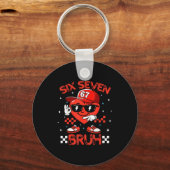 Porte-clés Bruh 67 Six Seven Meme Dab Heart Boys Kids Valenti (Recto)