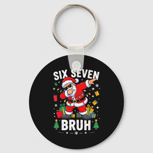 Porte-clés Bruh 67 Six Seven Santa Dabbing Christmas  (Recto)