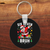 Porte-clés Bruh 67 Six Seven Santa Dabbing Christmas  (Recto)