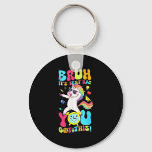 Porte-clés Bruh C’est le jour du test Vous avez cette motivat