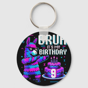 Porte-clés Bruh Dabbing C'est Mon Anniversaire 9 Llama Pinata